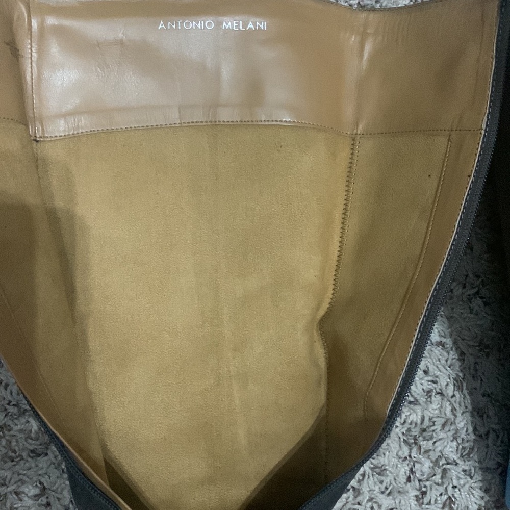 Antonio Melani Leather Tall boot size 8 color is what I would call sealskin. - Picture 9 of 12